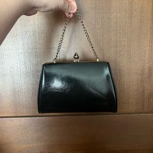 Elegant Black Chain Clutch